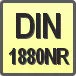 Piktogram - Typ DIN: DIN 1880NR